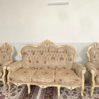 مبل  نه نفره استیل دست دوم بسیار خوشگل و خوش دکور