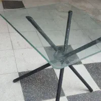 میز شیشه ای تاشو
