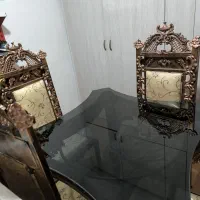 میز ناهارخوری چهارنفره فلزی فرفوژه