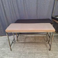 نیمکت فلزی دست‌ساز محکم با روکش