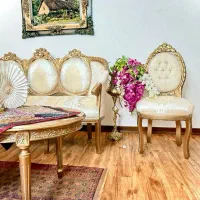 مبل و نهارخوری سلطننی مبلمان طرح سه قاب فرانسوی