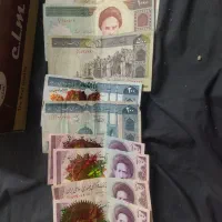 تعدادی اسکناس عتیقه بسیارقدیمی