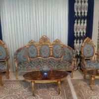 مبلمان نه نفره چوب گردو