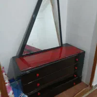 تخت تشک پاتختی کمد دراور اینه|تخت و سرویس خواب|رشت, معلولین|دیوار