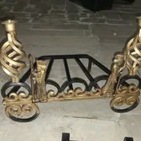 مشعل ولوازم کامل شومینه به همراه هیزم نسوز.