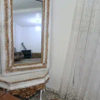 آینه کنسول سفید طلای