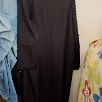 مانتو شیک مجلسی کریپ مشکی سایز بزرگ|لباس|مراغه, |دیوار