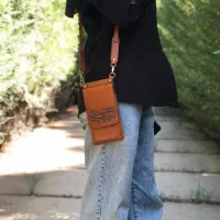 کیف پاسپورتی مسافرتی دوشی چرم طبیعی حج