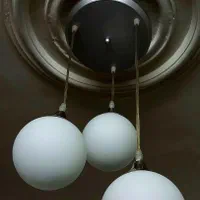 لوستر آویز ۳شاخه و ۱عدد کلاه کاسکت صفحه دیسک موتور|لوستر و چراغ آویز|ری, دولت‌آباد|دیوار