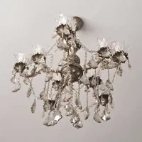 لوستر ۵ شاخه ۱۰ شعله برنز ۲ عدد