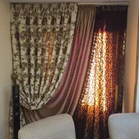 ۲عدد پرده|پرده، رانر، رومیزی|کرج, باغستان|دیوار