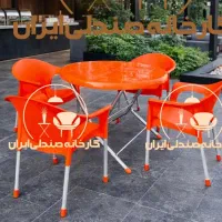 میز و صندلی پلاستیکی مدل کیانوش نهارخوری غذاخوری