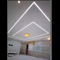 اجرای سقف کناف،سقف کاذب ،لاین نوری|خدمات پیشه و مهارت|ساوه, |دیوار