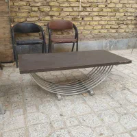 میز وسط اداری سالم بدون شکستگی جنس استیل|مبلمان اداری|اقبالیه, |دیوار