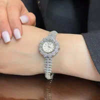 ساعت نقره روکش طلا جواهری ضد آب گارانتی دارکد۵۴|بدلیجات|تبریز, |دیوار