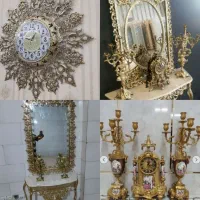 خریدار وفروش آینه کنسول و آینه شمعدان برنزی برنجی