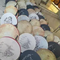 دف شیشه ای سبک(رقص سما خطاطی شده)