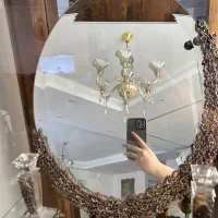 آینه و شمع دان نقره