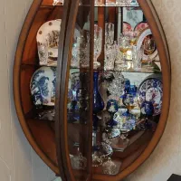 بوفه دکوری، تمام چوبی با نورپردازی داخلی|بوفه، ویترین، کنسول|بندر انزلی, شالیور|دیوار