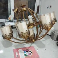 لوستر 9شاخه وارداتی|لوستر و چراغ آویز|علیآباد کتول, |دیوار