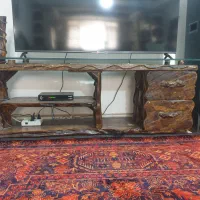 میز تلویزیون تمام چوب کمیاب
