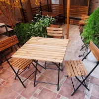 میز و صندلی تاشو ترمود بارنگ کوره ای مدل03|میز و صندلی غذاخوری|اصفهان, ردان|دیوار