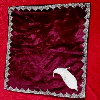 رومیزی مخمل اصل  قدیمی زری دوزی سوزن دوزی یلدا یی