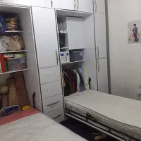 تخت تاشو دو تا تک  نفره و جا تا کشویی و کتابخانه|تشک تختخواب|کرج, گلشهر|دیوار