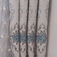 کتیبه پرده پارچه ترک گل برجسته