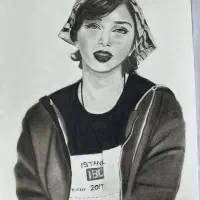 طراحی سیاه قلم چهره