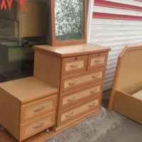 تخت با تشک (سرویس خواب) / تخت دو نفره/|تخت و سرویس خواب|رشت, خرسندی|دیوار