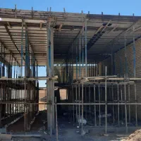 اسکلیت ساختمان  استخر  بلوک دیوار  سیمان کاری