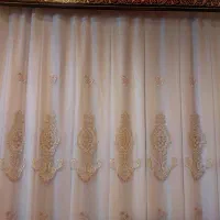 پرده حریر طرح برجسته