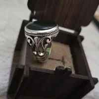 انگشتر نقره یشم دست ساز