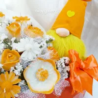 باکس گل شمعی و عروسک تم پاییز|صنایع دستی و سایر لوازم تزئینی|ری, دولت‌آباد|دیوار