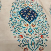 پرده چاپی طرح سنتی پانچ شده