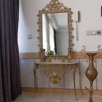 آیینه شمعدان و گلدان برنز|صنایع دستی و سایر لوازم تزئینی|کنگاور, |دیوار