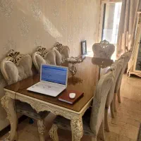 سرویس مبلمان کلاسیک ۷ نفره و نهارخوری ۸ نفره|مبلمان خانگی و میز عسلی|تهران, علم و صنعت|دیوار