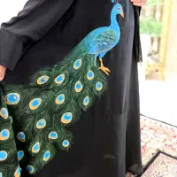 مانتو عبایی مجلسی طرح طاووس|لباس|آران و بیدگل, |دیوار