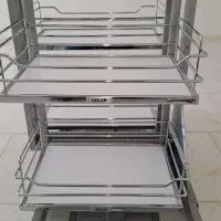 اکسسوری کابینت کنج دیوار|آب‌چکان و نظم‌دهنده ظروف|تهران, حکیمیه|دیوار