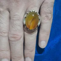 عقیق زرد  یمنی رگه دار|جواهرات|کوچصفهان, |دیوار