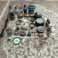 ظروف مسی و برنجی|کلکسیون اشیاء عتیقه|گرگان, |دیوار