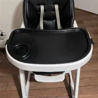 صندلی غذای کودک آلمانی-  - مشکی چرم- baby 4 life