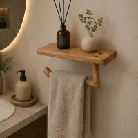 جای حوله  چوبی ضد آب