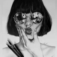 سفارش طراحی چهره سیاه قلم|خدمات پیشه و مهارت|شیراز, دشت چنار|دیوار