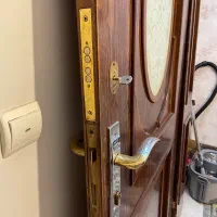 درب ضد سرقت چوب گردو|مصالح و تجهیزات ساختمان|فولادشهر, مسکن مهر فولادشهر|دیوار