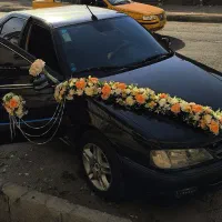 گل آرایی ماشین عروس دسته گل
