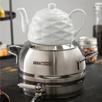 کتری قوری کف چدن  استیل