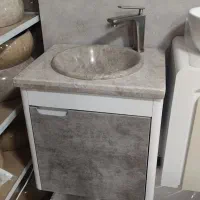 روشویی سنگی ۴۰×۵۰ طوسی توکار|لوازم سرویس بهداشتی|قزوین, |دیوار