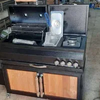 باربیکیو با سینک کابینت پلوپز سرخ کن